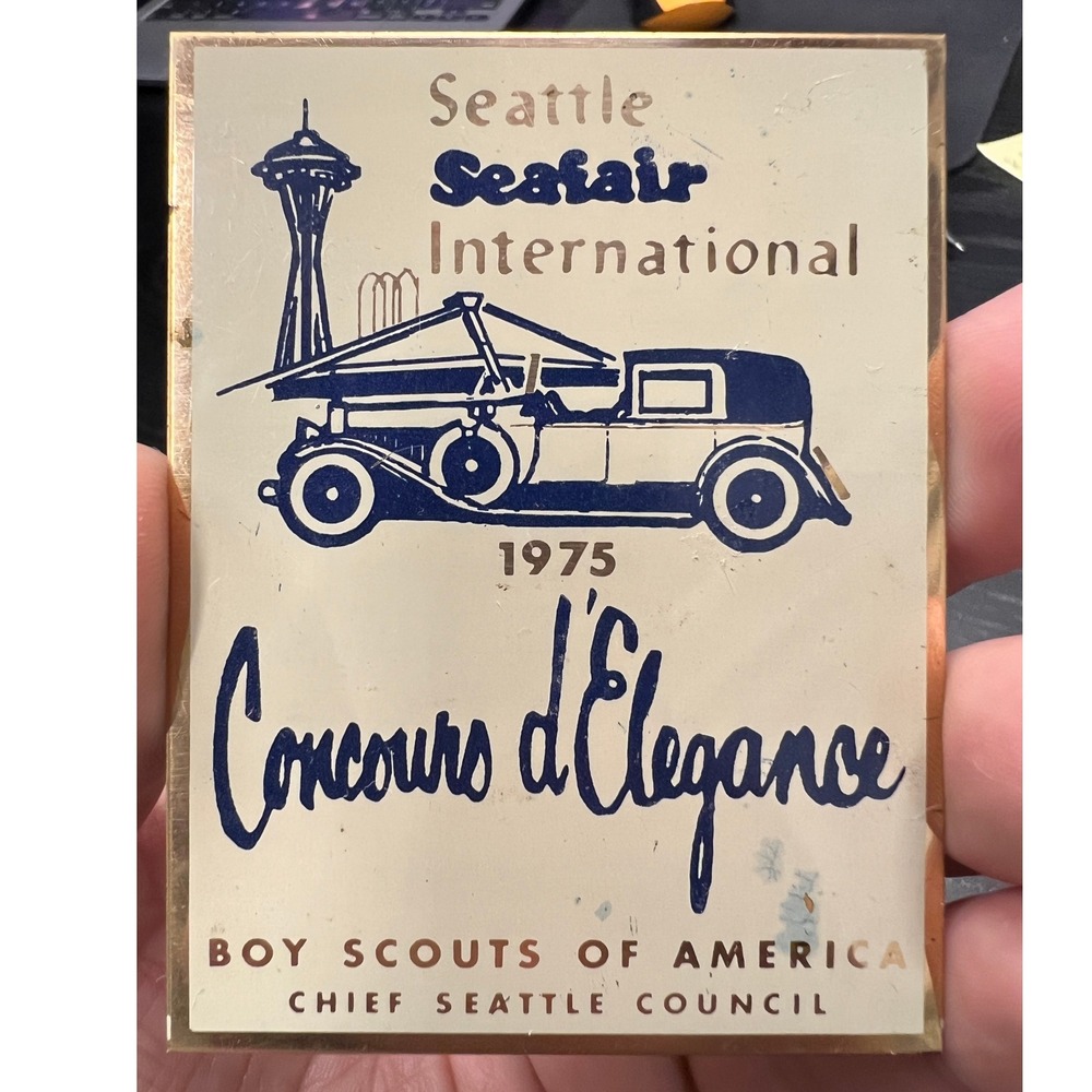 1975 BSA Seattle Seafair International Concourse d'Elegance Metal Plate
